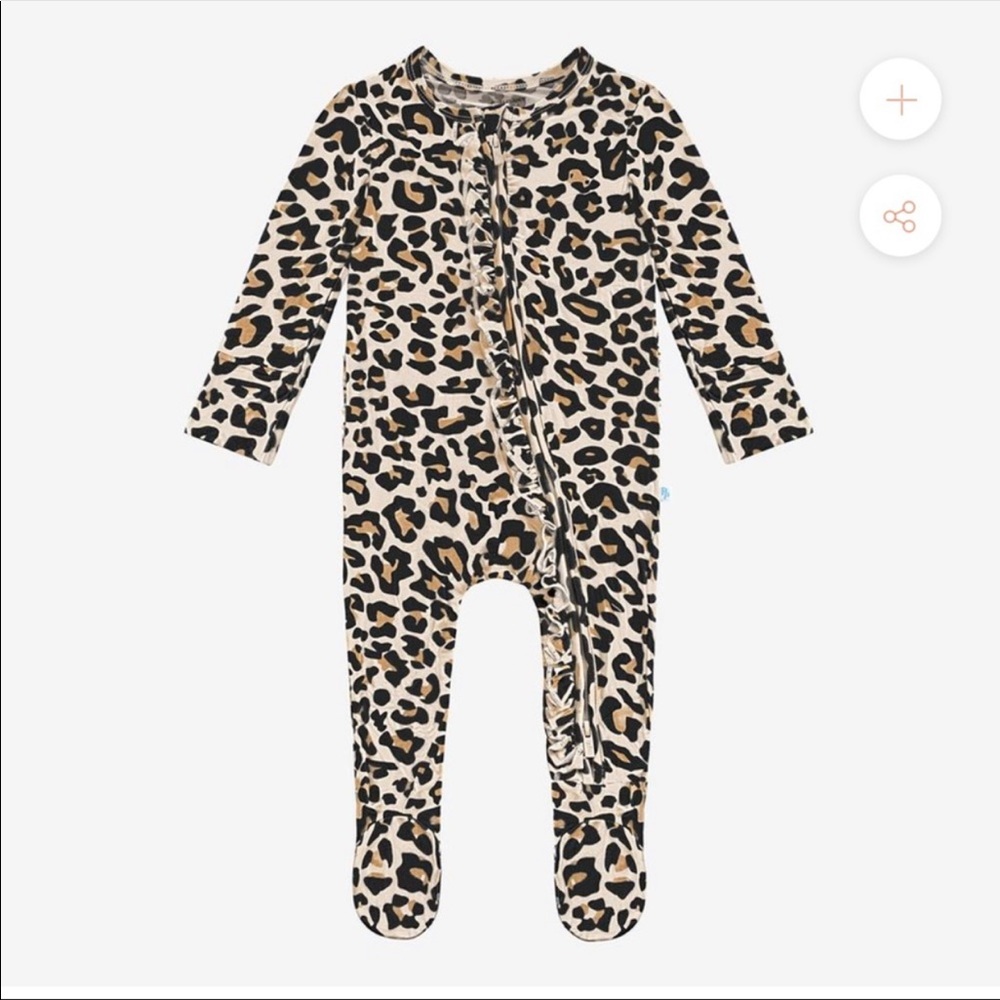 Posh Peanut Footie Ruffled Zippered One Piece